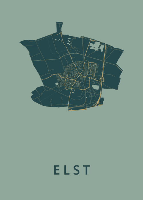Elst Amazon Stadskaart Poster Kopen
