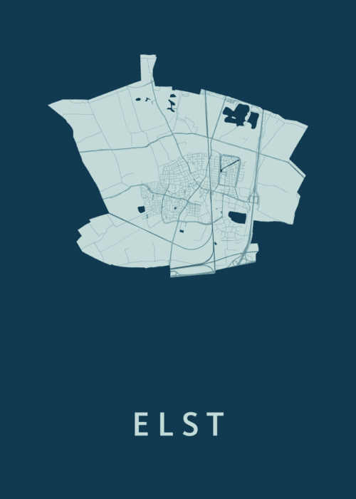Elst Feldgrau Stadskaart Poster Kopen
