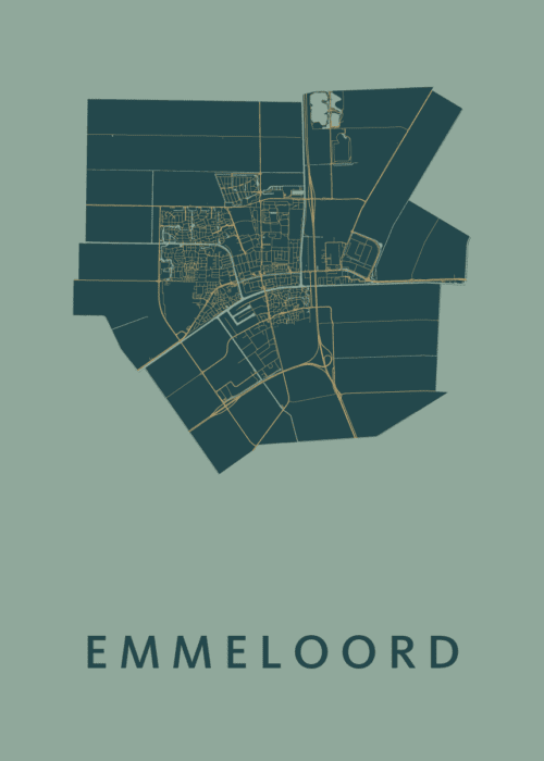 Emmeloord Amazon Stadskaart Poster Kopen
