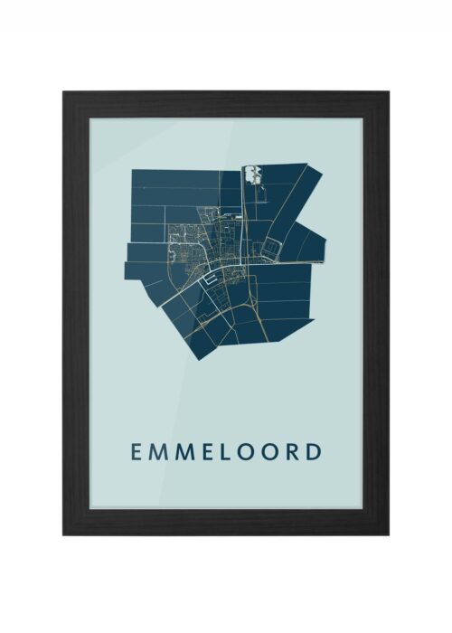 Emmeloord Prussian Ingelijst in Zwart lijst Kopen | Kunst in Kaart