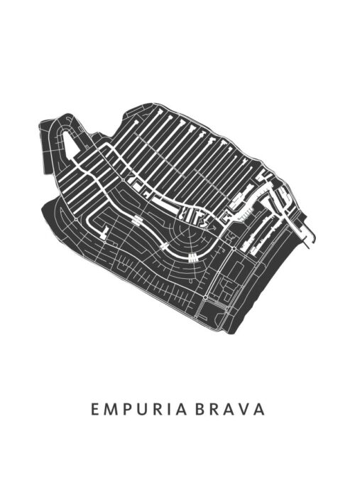 Empuriabrava Stadskaart Poster Kopen