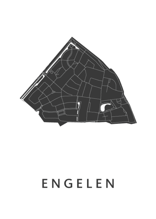 Engelen Stadskaart Poster Kopen
