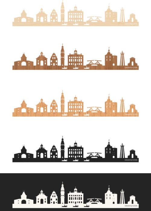 Houten Skyline van Enkhuizen