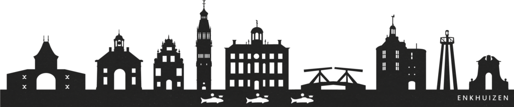 Enkhuizen zwarte skyline