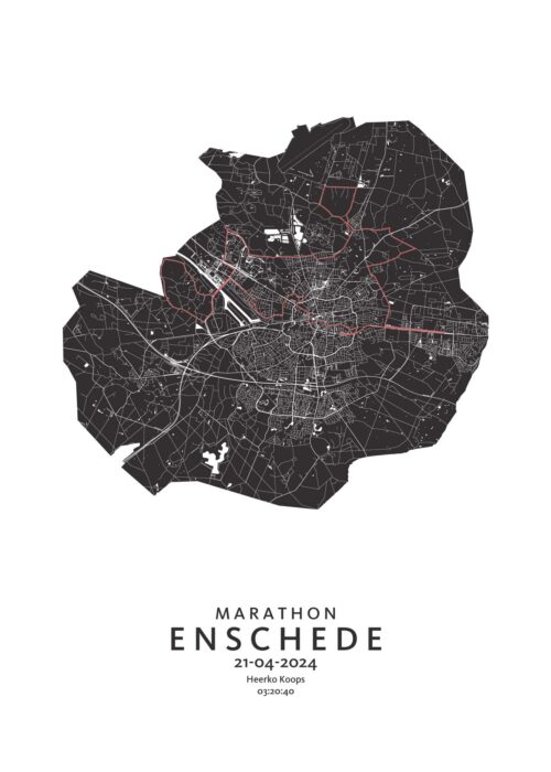 Enschede Marathon - 2024 Poster Print