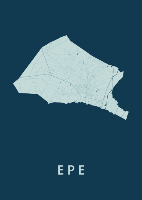 Epe Feldgrau Stadskaart Poster Kopen