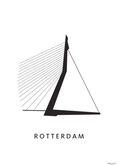Erasmusbrug - Rotterdam poster