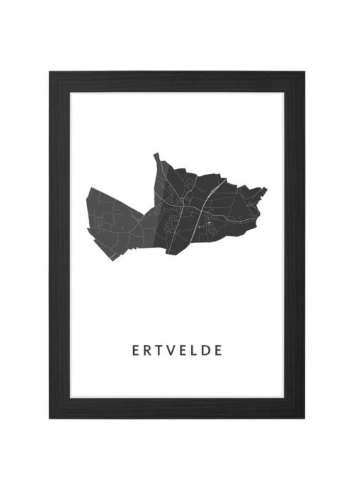 Ertvelde Ingelijst in Zwart lijst Kopen | Kunst in Kaart
