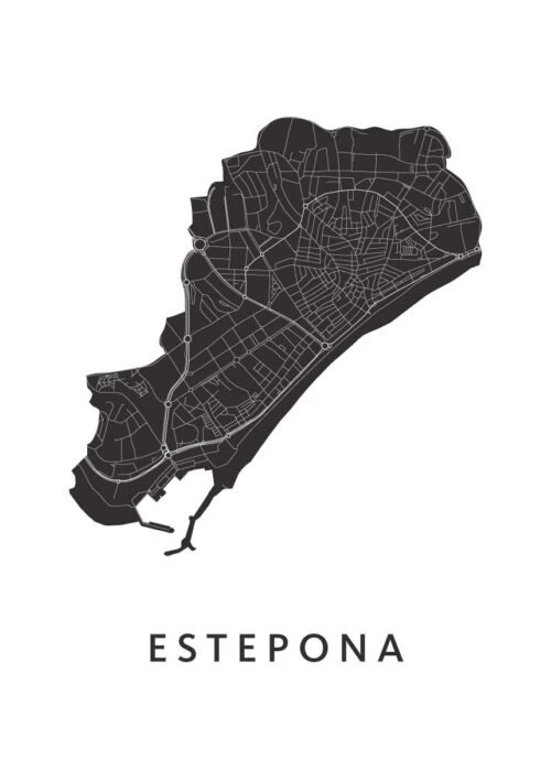 Estepona Stadskaart Poster Kopen