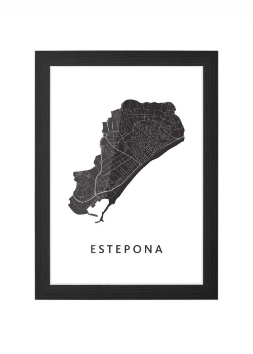Estepona Ingelijst in Zwart lijst Kopen | Kunst in Kaart