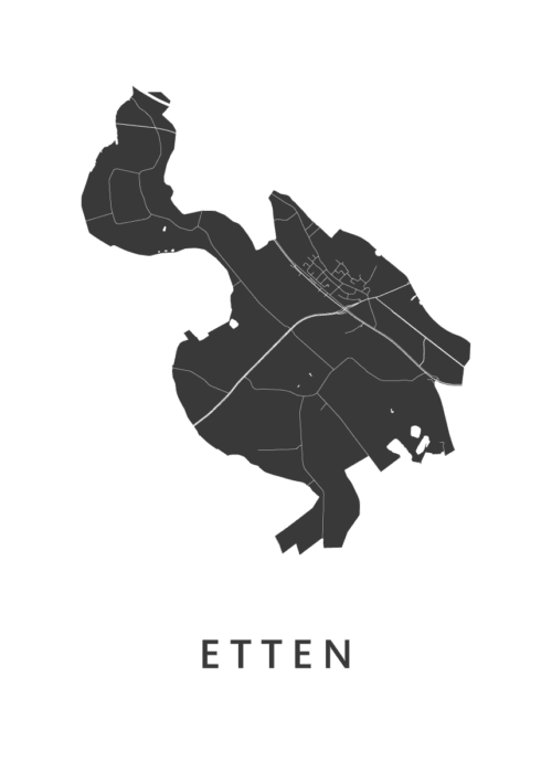 Etten (Gelderland) Stadskaart Poster Kopen