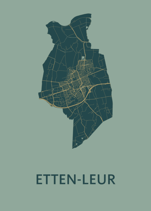 Etten-Leur Amazon Stadskaart Poster Kopen