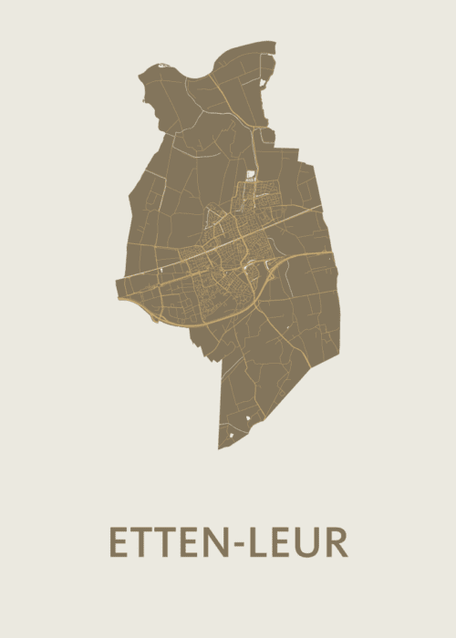 Etten-Leur Stadskaart - Gold
