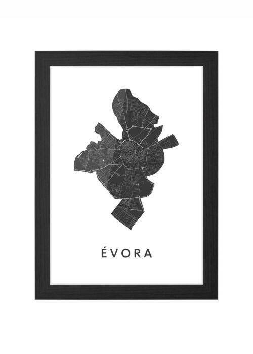 Évora Ingelijst in Zwart lijst Kopen | Kunst in Kaart