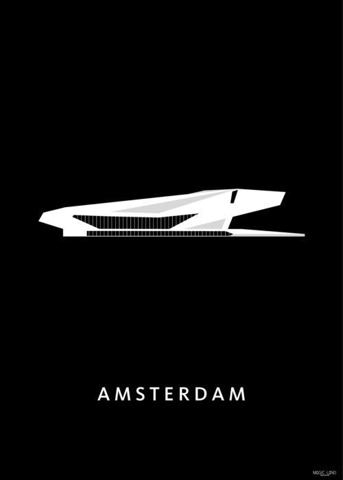 Kunst in Kaart poster ingelijst