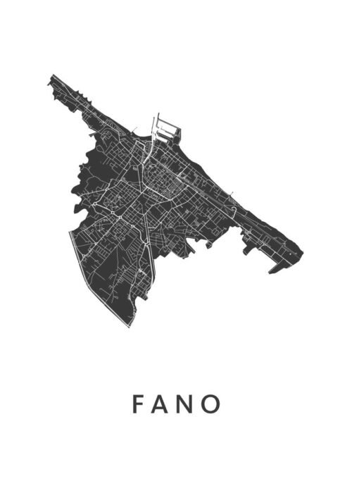 Fano Stadskaart Poster Kopen