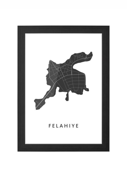 Felahiye Ingelijst in Zwart lijst Kopen | Kunst in Kaart
