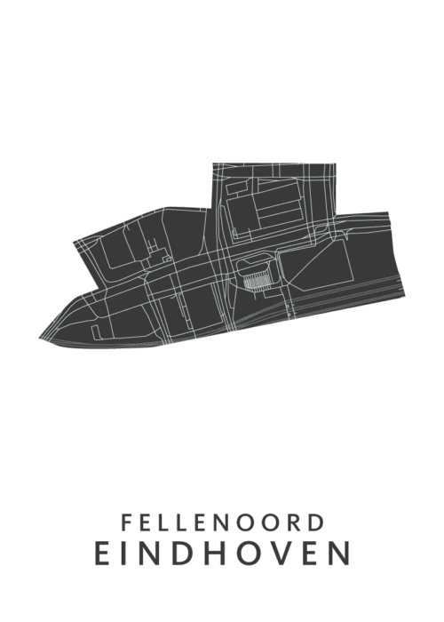 Fellenoord wijkkaart -  Eindhoven