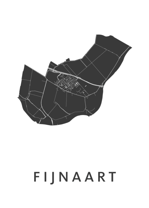 Fijnaart Stadskaart Poster Kopen