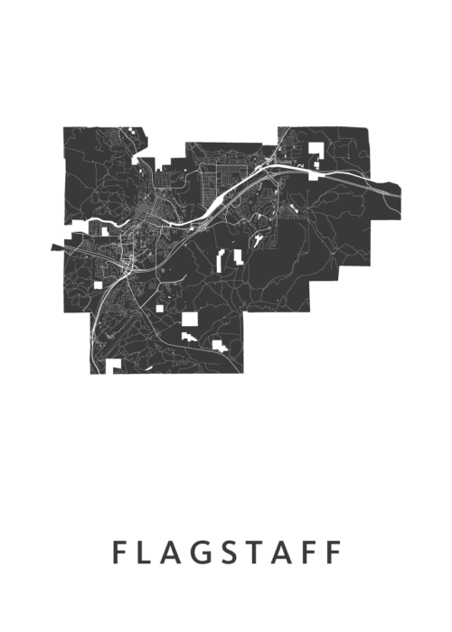 Flagstaff Stadskaart Poster Kopen