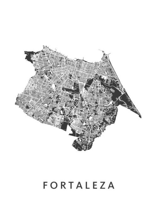 Fortaleza Stadskaart Poster Kopen