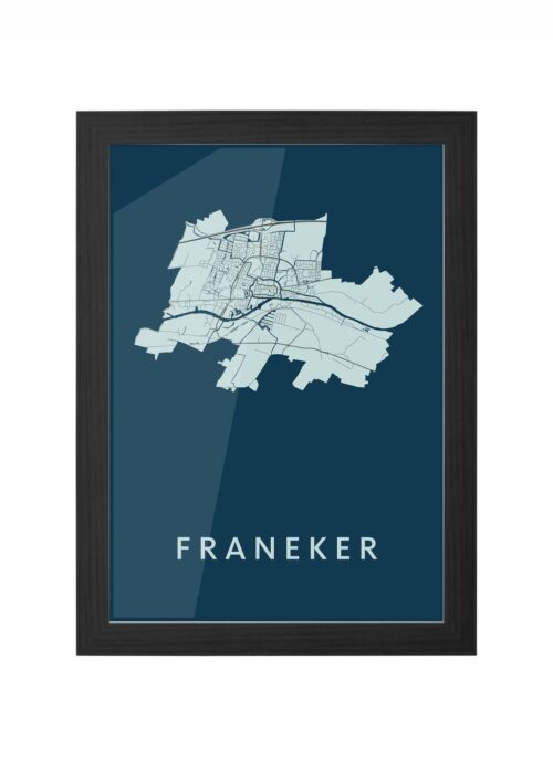 Franeker Navy Ingelijst in Zwart lijst Kopen | Kunst in Kaart