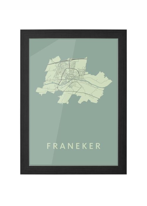 Franeker Olive Ingelijst in Zwart lijst Kopen | Kunst in Kaart