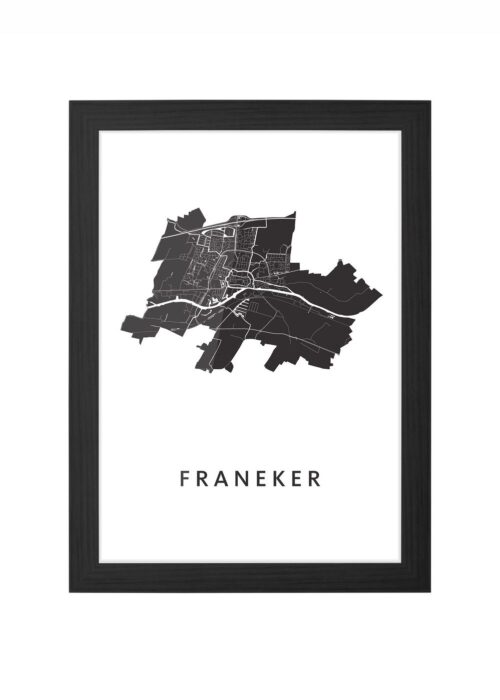 Franeker White Ingelijst in Zwart lijst Kopen | Kunst in Kaart