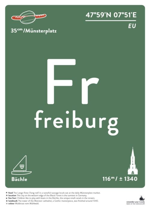 Freiburg — Typografie Poster