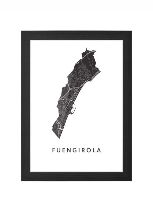 Fuengirola Ingelijst in Zwart lijst Kopen | Kunst in Kaart
