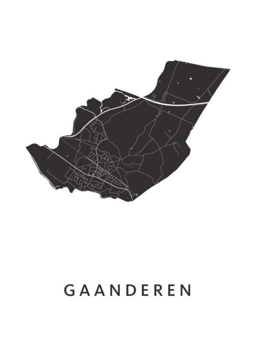 Gaanderen Stadskaart Poster Kopen