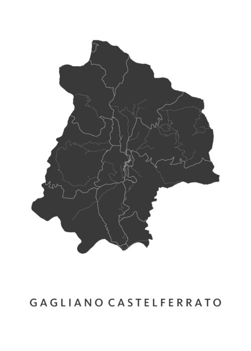 Gagliano Castelferrato Stadskaart Poster Kopen