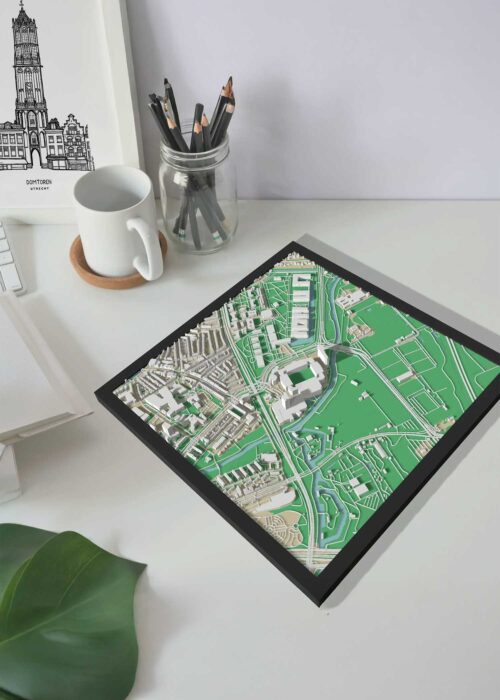 3D Stadskaart - Utrecht - de Galgenwaard