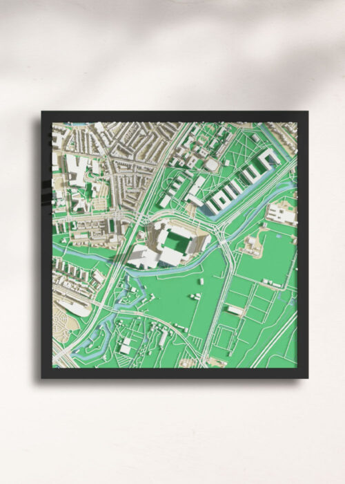 3D Stadskaart - Utrecht - de Galgenwaard