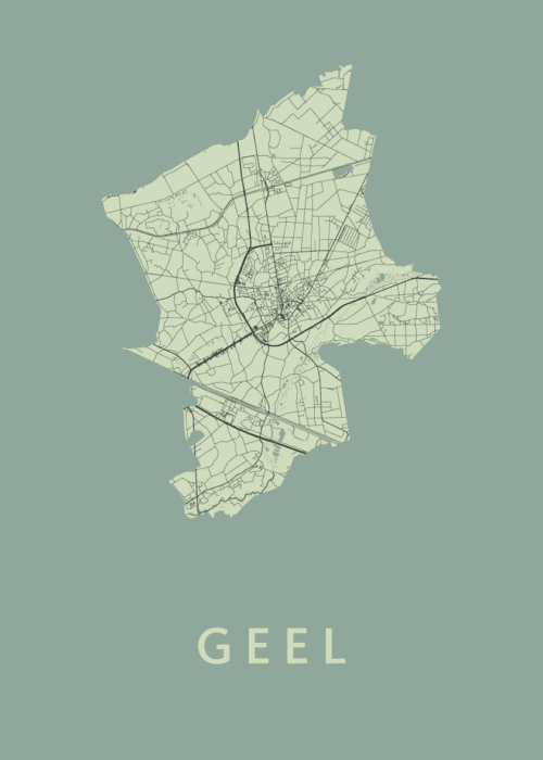 Geel Stadskaart - Olive