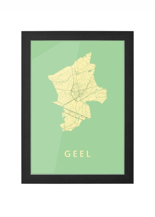 Geel Spring Ingelijst in Zwart lijst Kopen | Kunst in Kaart