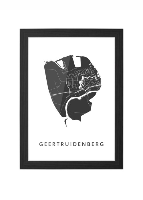 Geertruidenberg Ingelijst in Zwart lijst Kopen | Kunst in Kaart