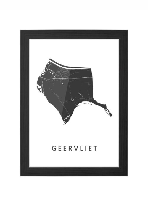 Geervliet Ingelijst in Zwart lijst Kopen | Kunst in Kaart