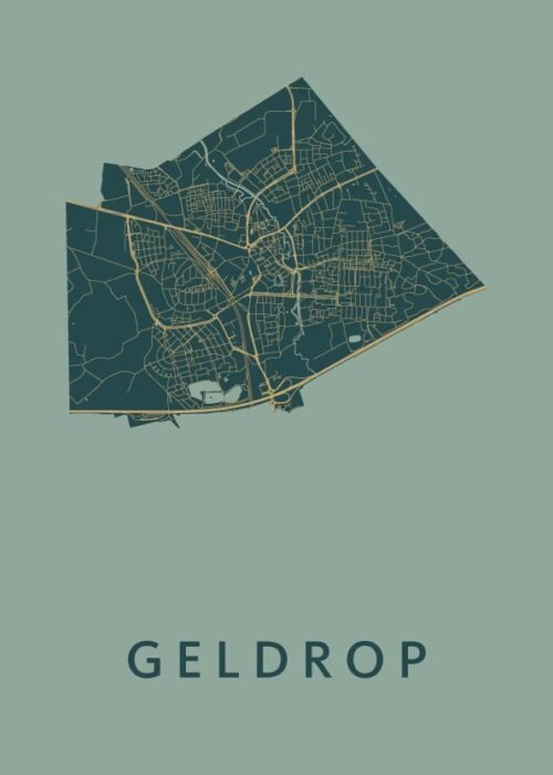 Geldrop Amazon Stadskaart Poster Kopen