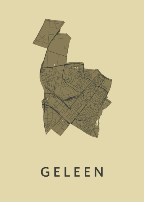 Geleen GoldenRod Stadskaart Poster Kopen