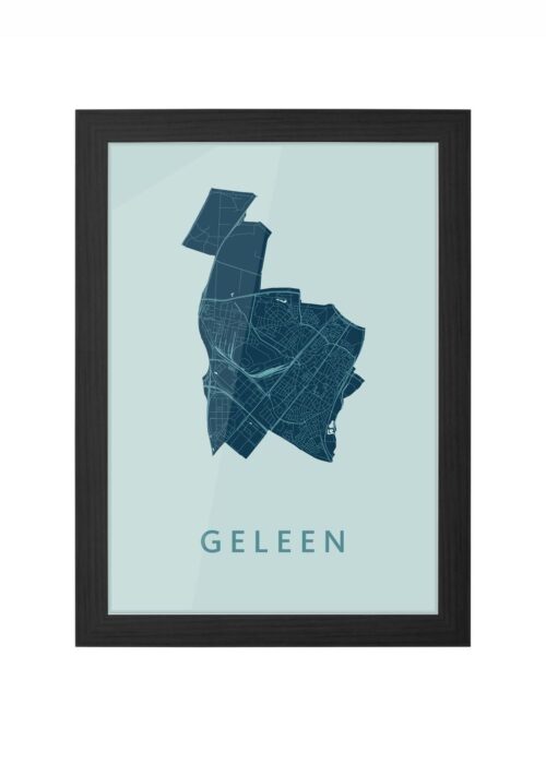 Geleen Mint Ingelijst in Zwart lijst Kopen | Kunst in Kaart