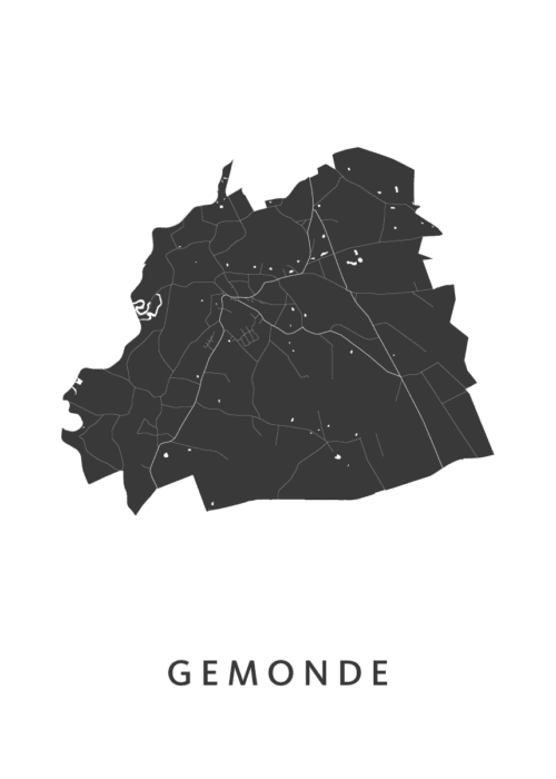 Gemonde Stadskaart Poster Kopen