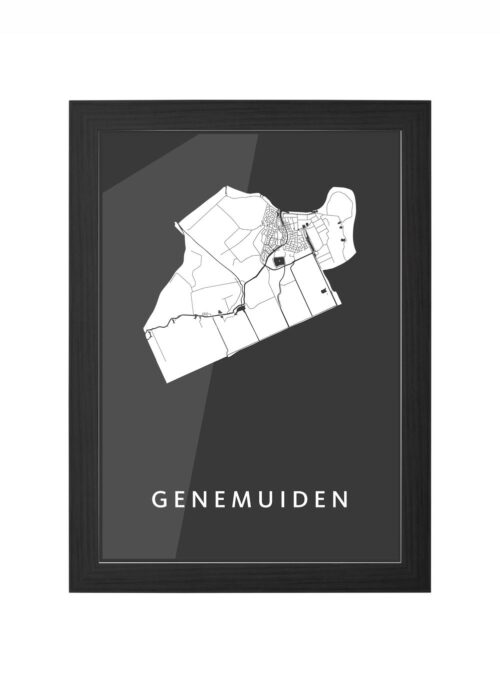 Genemuiden Black Ingelijst in Zwart lijst Kopen | Kunst in Kaart