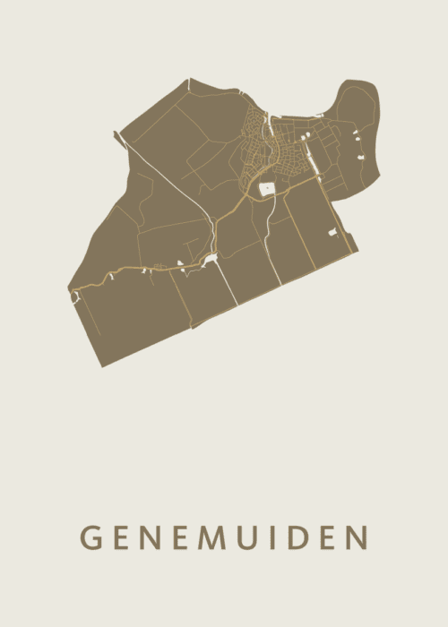 Genemuiden Stadskaart - Gold