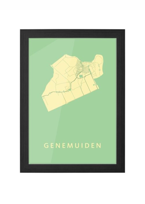 Genemuiden Spring Ingelijst in Zwart lijst Kopen | Kunst in Kaart