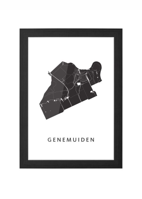 Genemuiden White Ingelijst in Zwart lijst Kopen | Kunst in Kaart