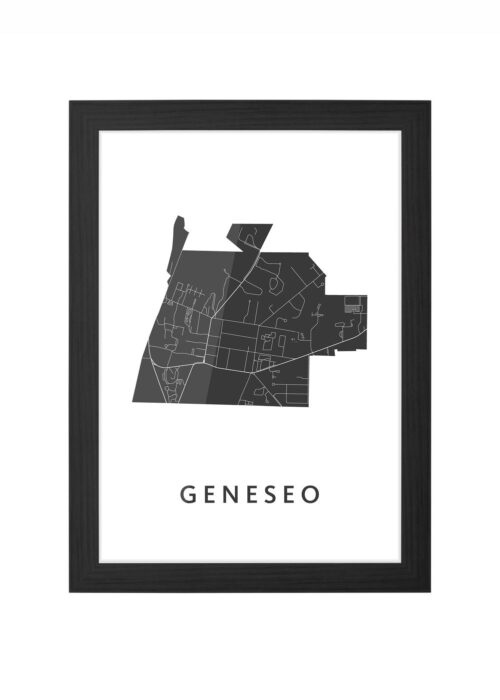 Geneseo White Ingelijst in Zwart lijst Kopen | Kunst in Kaart