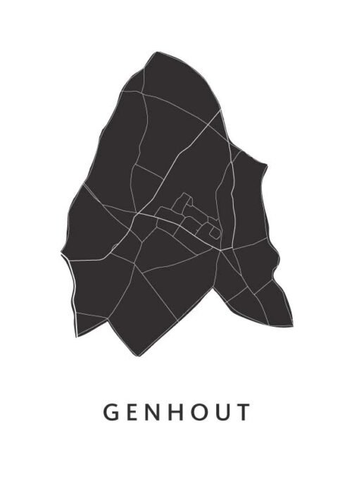 Genhout Stadskaart Poster Kopen
