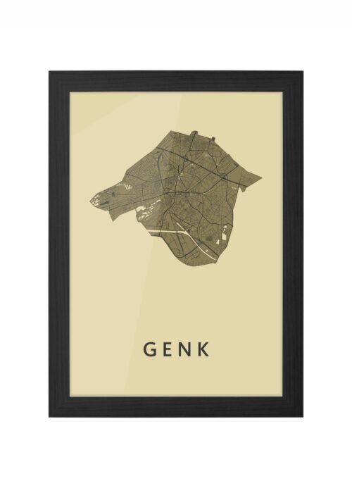 Genk GoldenRod Ingelijst in Zwart lijst Kopen | Kunst in Kaart