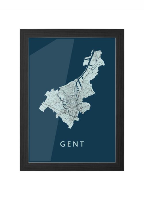 Gent Navy Ingelijst in Zwart lijst Kopen | Kunst in Kaart